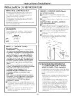 Preview for 61 page of GE GBS20EGHBRBB Owner'S Manual And Installation Instructions