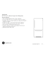 Preview for 2 page of GE GBS20HBS Dimensions And Installation Information