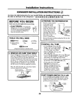 Preview for 32 page of GE GBS20KB Owner'S Manual And Installation Instructions