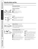 Preview for 8 page of GE GBS20KBPAWW and Owner'S Manual And Installation Instructions