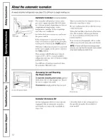 Preview for 12 page of GE GBS20KBPAWW and Owner'S Manual And Installation Instructions