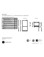 Preview for 1 page of GE GBS22KBS Dimensions And Installation Information