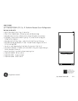 Preview for 2 page of GE GBS22KBS Dimensions And Installation Information