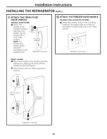 Предварительный просмотр 18 страницы GE GBSC0HBXARBB and Owner'S Manual And Installation Instructions