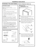 Предварительный просмотр 22 страницы GE GBSC0HBXARBB and Owner'S Manual And Installation Instructions