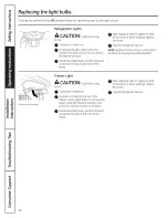 Preview for 14 page of GE GBSC3HBXCRBB and Owner'S Manual And Installation Instructions