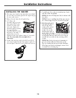 Preview for 16 page of GE GBVH6260 Owner'S Manual & Installation Instructions