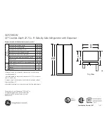 GE GCF23KGW Dimensions And Installation Information preview