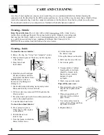 Preview for 8 page of GE GCG1200 Use And Care Manual