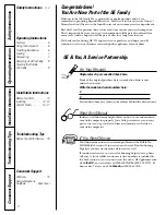 Preview for 2 page of GE GCG1520 Owner'S Manual And Installation