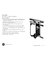 Предварительный просмотр 2 страницы GE GCG1580PSS - ProfileTM 15" Compactor0 Dimensions And Installation Information