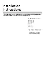 GE GCG1580RSS Installation Instructions Manual preview