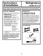 Preview for 54 page of GE GCL22KGR Owner'S Manual And Installation