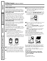 Preview for 78 page of GE GCL22KGR Owner'S Manual And Installation