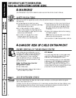 Preview for 2 page of GE GCS04 Owner'S Manual And Installation