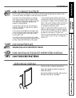 Preview for 3 page of GE GCS04 Owner'S Manual And Installation