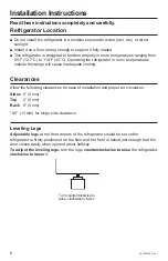 Preview for 8 page of GE GCV06GSNBSB Owner'S Manual & Installation Instructions