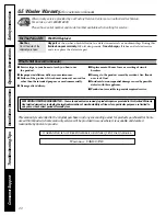 Preview for 22 page of GE GCVH6260 Owner'S Manual & Installation Instructions