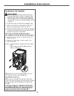 Preview for 16 page of GE GCVH6800JMV Owner'S Manual & Installation Instructions