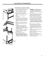 Предварительный просмотр 21 страницы GE GDE03GGKBB Owner'S Manual & Installation Instructions