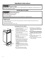 Preview for 8 page of GE GDE03GGKBBGE Owner'S Manual & Installation Instructions