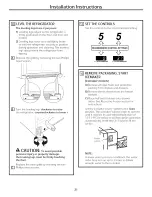 Предварительный просмотр 21 страницы GE GDE20GMHBRES Owner'S Manual And Installation Instructions