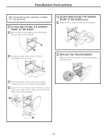 Предварительный просмотр 23 страницы GE GDE20GMHBRES Owner'S Manual And Installation Instructions