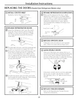 Предварительный просмотр 29 страницы GE GDE20GMHBRES Owner'S Manual And Installation Instructions