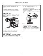 Предварительный просмотр 9 страницы GE GDF410SGFBB Installation Instructions Manual