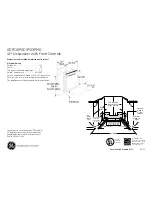 GE GDF510PGD Dimensions And Installation Information предпросмотр