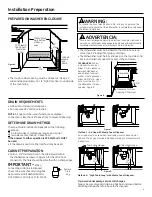 Preview for 3 page of GE GDF510PSDSS Installation Instructions Manual