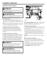 Preview for 4 page of GE GDF510PSDSS Installation Instructions Manual