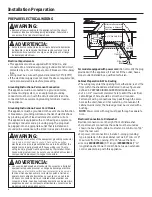 Preview for 10 page of GE GDF510PSJSS Installation Instructions Manual