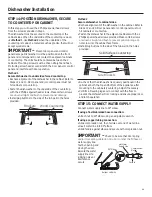 Preview for 17 page of GE GDF510PSJSS Installation Instructions Manual