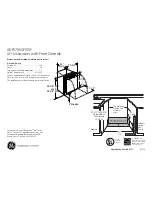 Предварительный просмотр 1 страницы GE GDF570SSFSS Dimensions And Installation Information