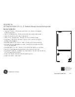 Preview for 2 page of GE GDL22KCW Dimensions And Installation Information