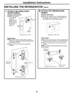 Preview for 20 page of GE GDS20KBSABB and Owner'S Manual And Installation Instructions