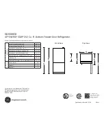 GE GDSS0KCXSS Dimensions And Installation Information preview