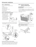 Предварительный просмотр 6 страницы GE GDT530PSD4SS Installation Instructions Manual