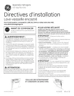 Предварительный просмотр 17 страницы GE GDT530PSD4SS Installation Instructions Manual