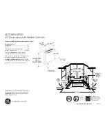 Предварительный просмотр 1 страницы GE GDT530PSDSS Dimensions And Installation Information