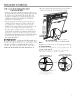 Preview for 9 page of GE GDT550HGDWW Installation Instructions Manual