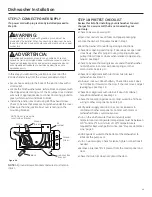 Preview for 13 page of GE GDT550HGDWW Installation Instructions Manual