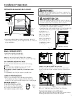 Preview for 3 page of GE GDT550HSDSS Installation Instructions Manual