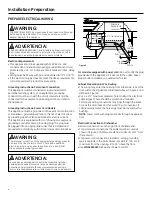 Preview for 4 page of GE GDT550HSDSS Installation Instructions Manual