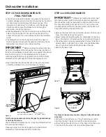 Preview for 9 page of GE GDT550HSDSS Installation Instructions Manual