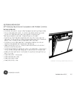 Предварительный просмотр 2 страницы GE GDT580SSFSS Dimensions And Installation Information