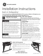 GE GDT655SSJSS Installation Instructions Manual preview