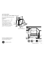 Preview for 1 page of GE GDT720SSFSS Dimensions And Installation Information