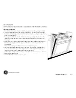 Preview for 3 page of GE GDT740SIFII Dimensions And Installation Information